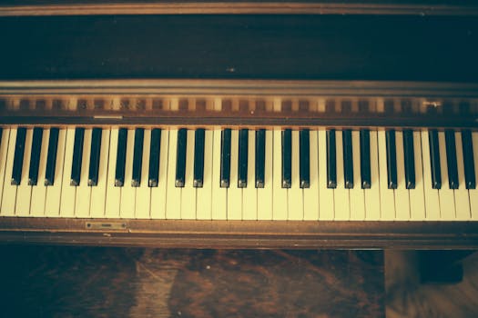 Free stock photo of vintage, piano, keyboard, keys