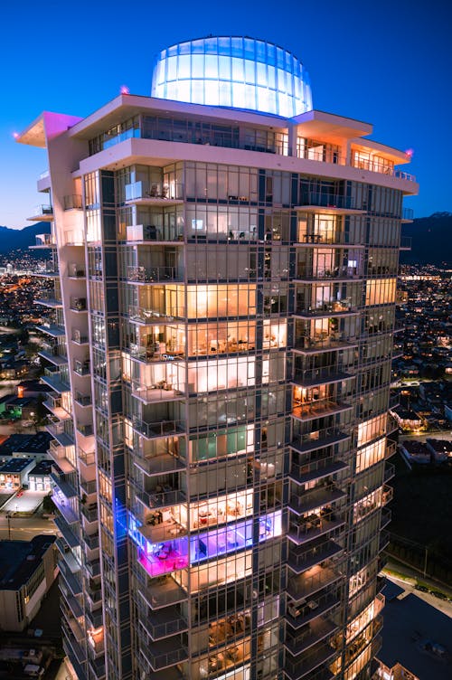 High Rise Building during Night Time