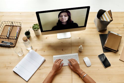 Person Using A Computer