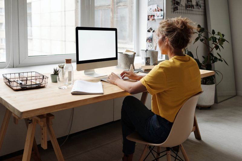 ergonomic desk chair in a home office corner