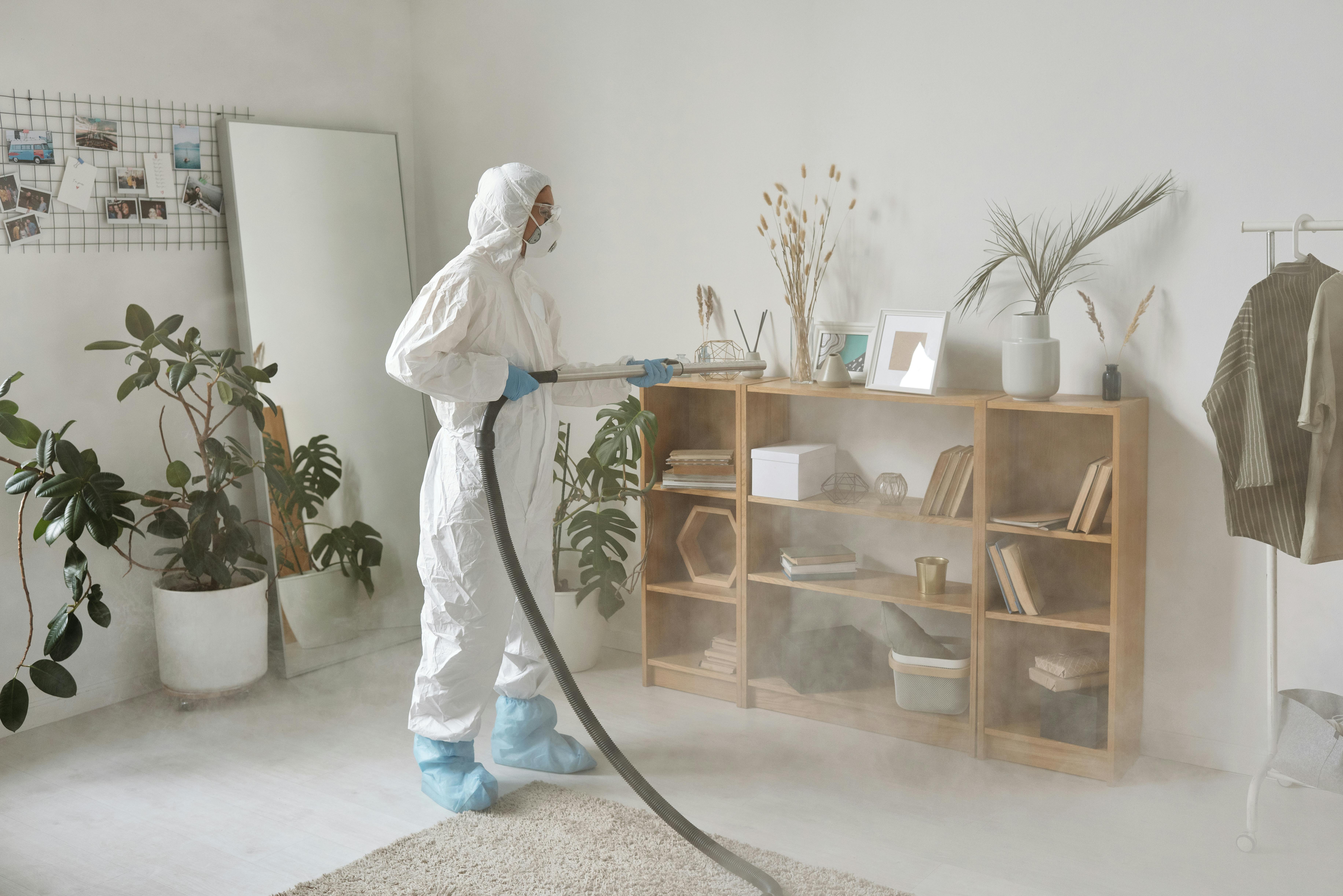 Deodorization & Sanitization service in Denton, Texas — certified technicians on the job