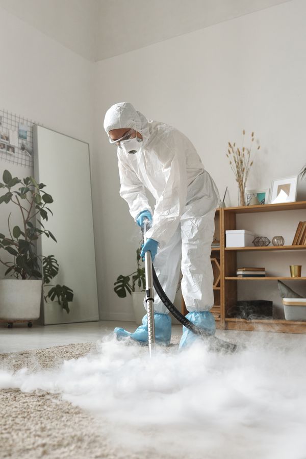 Full room carpet sanitization