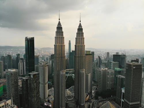 Petronas Twin Towers and Downtown Skyline 