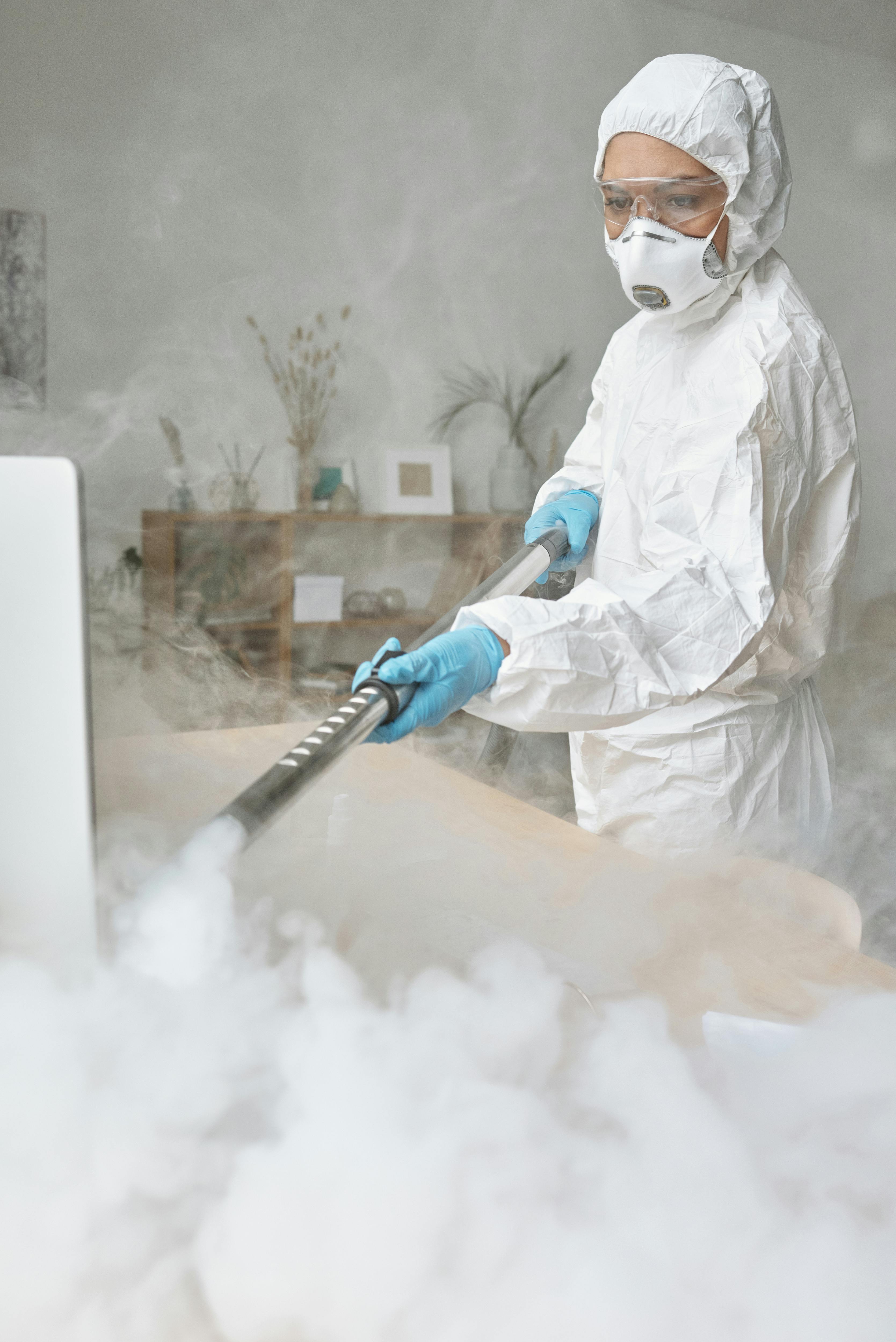 Professional pest control technician