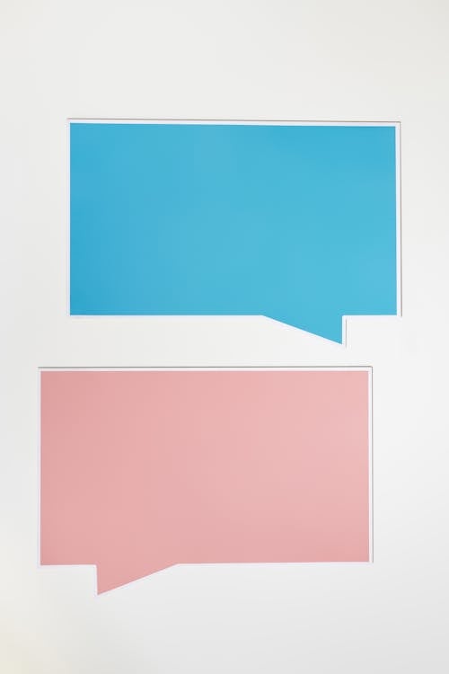 Free Pink and Blue Frame Illustration Stock Photo