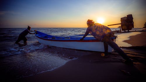 balıkçı, deniz yaşamı, yaz içeren Ücretsiz stok fotoğraf