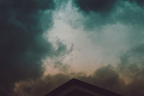 Free stock photo of above clouds, rainy