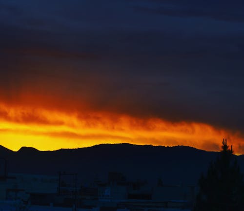 Silhouette of Mountain