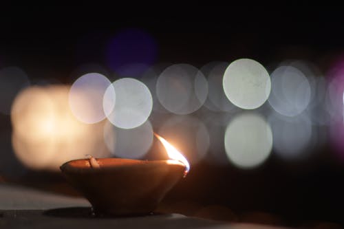 Free stock photo of burning candle, deepak, diya Stock Photo