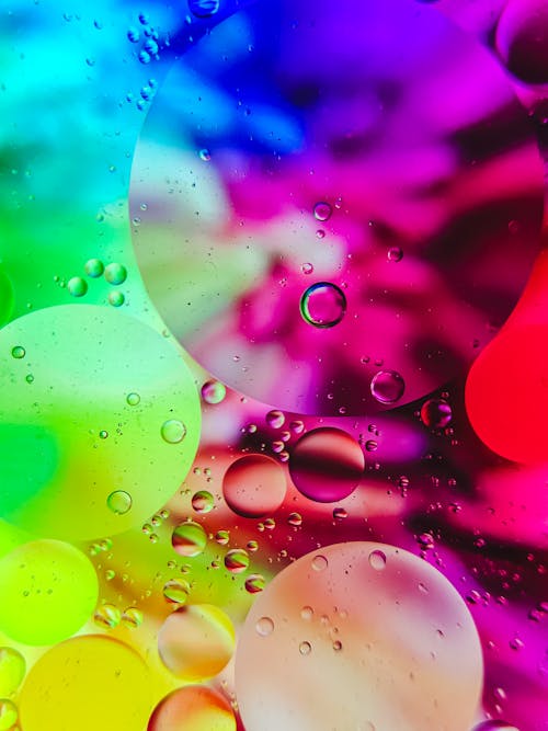 Free stock photo of abstract oil painting, bubble, colour