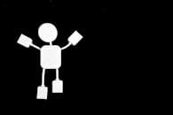 White Cable Ports on Black Background