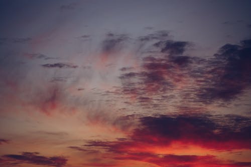 Бесплатное стоковое фото с вечер-небо, живописный, картина, изображающая небо