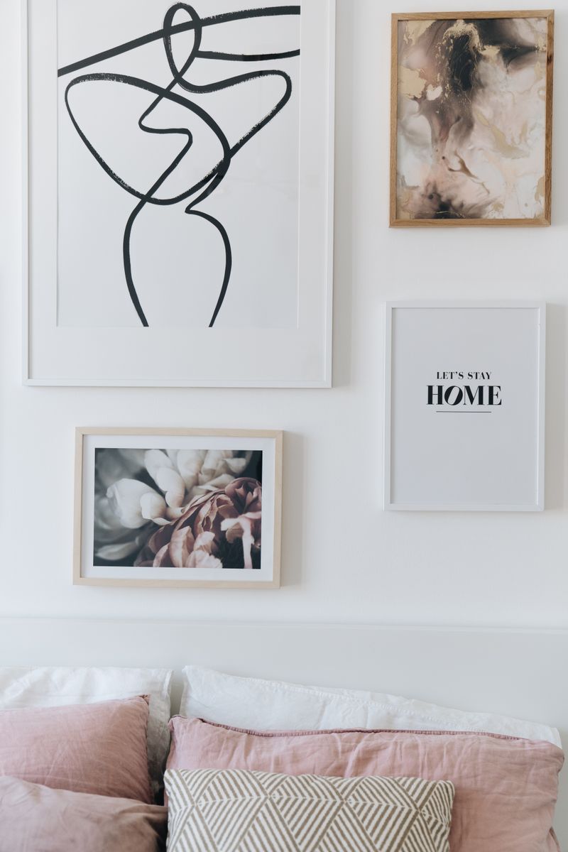Using a Large Mirror to Visually Double a Wall's Impact
