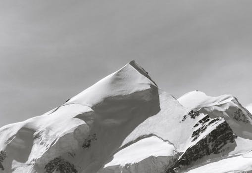 Majestic snow-covered peak in Canterbury, New Zealand, capturing winter's serene beauty.