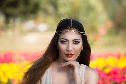 Close-up Photo of Woman with Mesmerizing Eyes