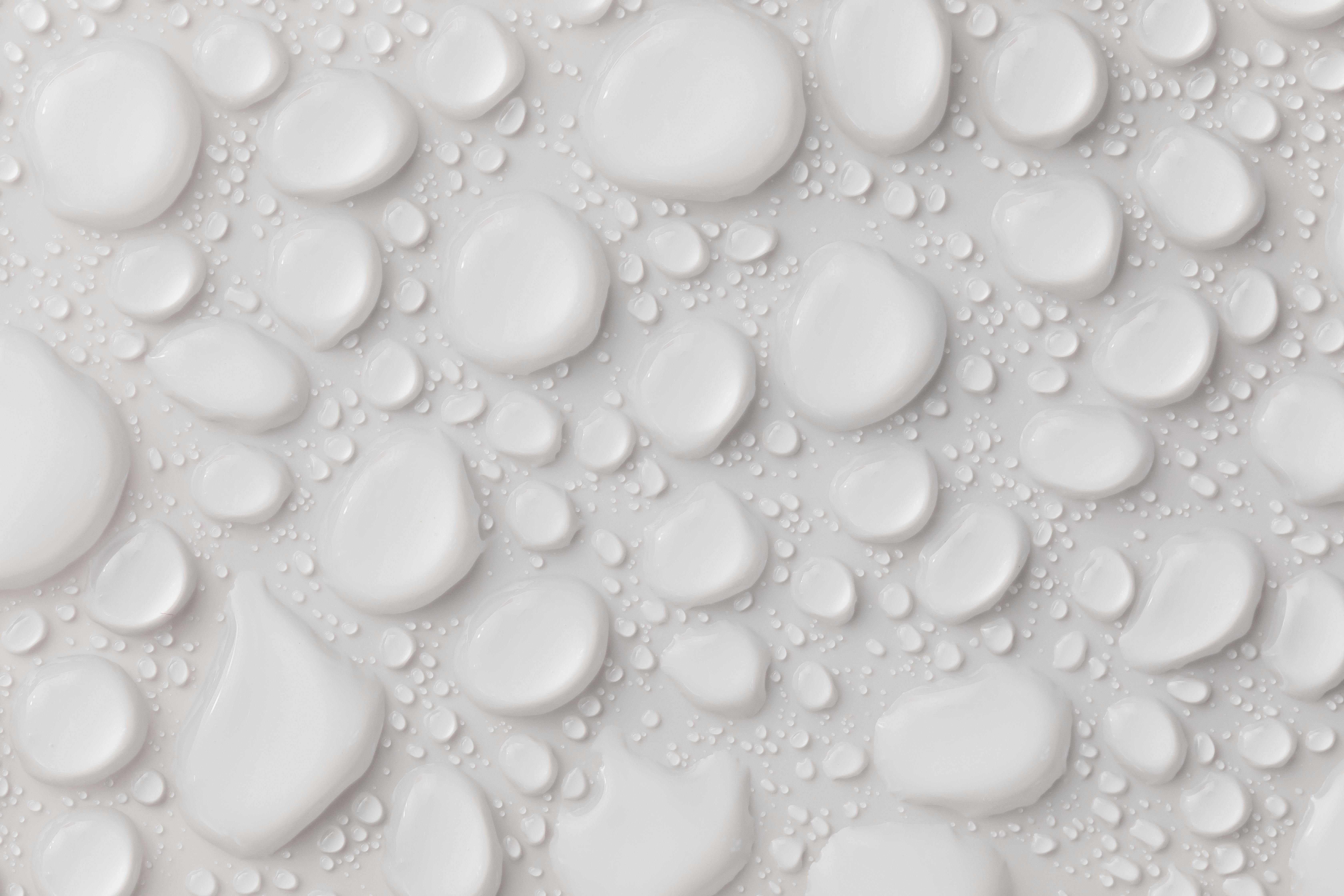 abstract background with white glassy drops