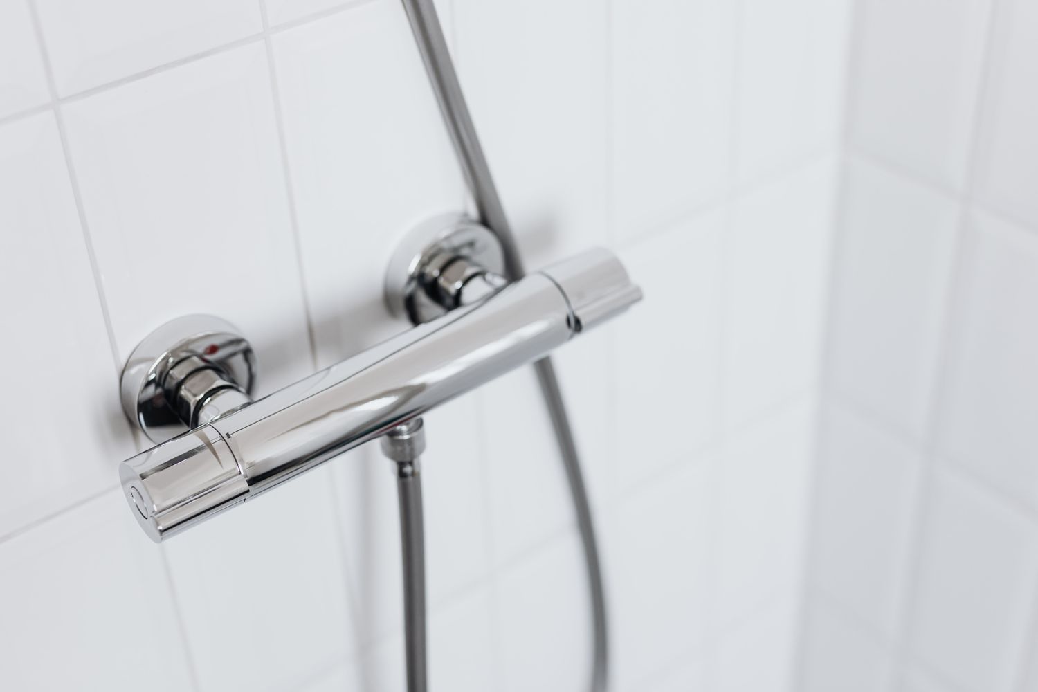 Modern chrome shower faucet
