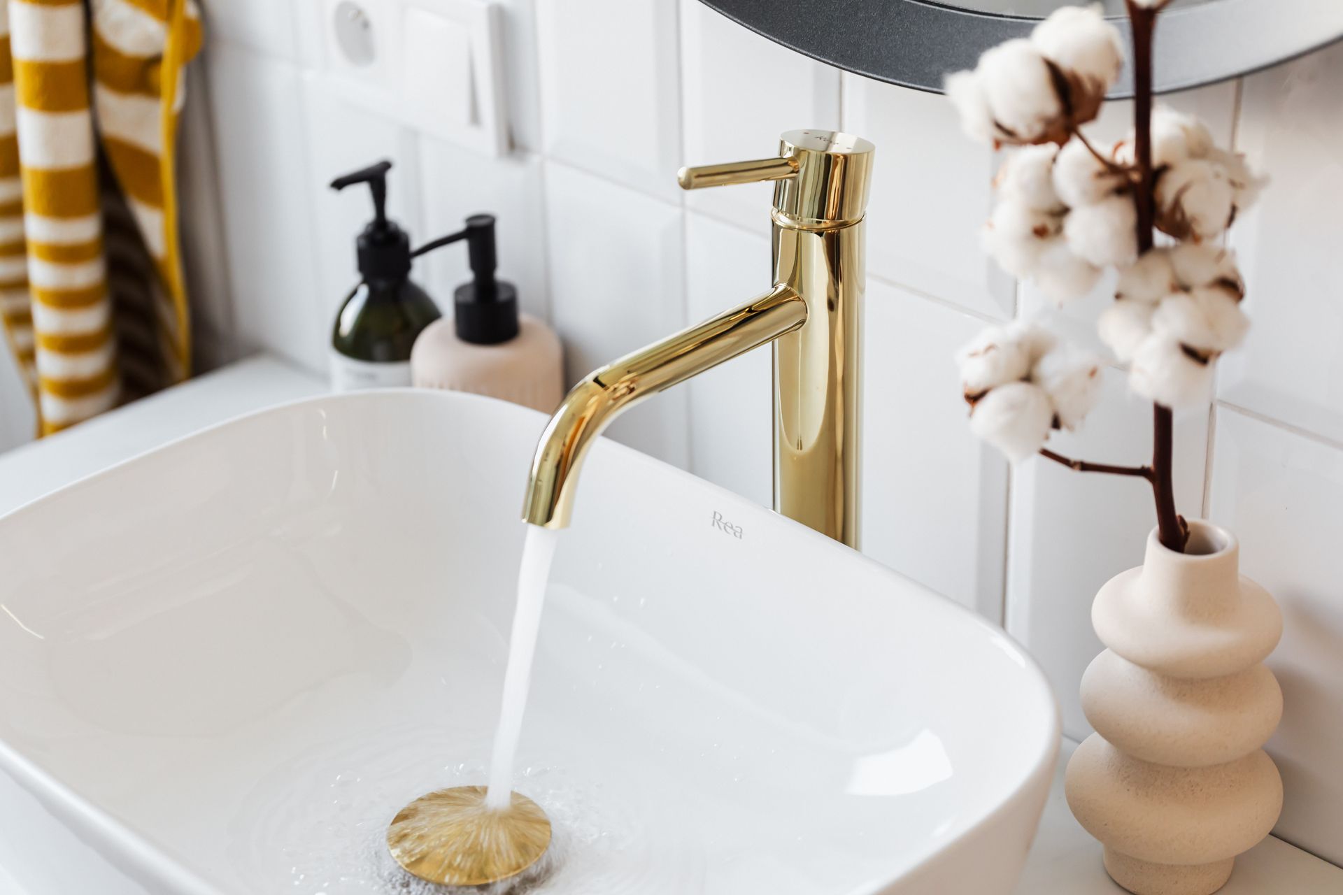 Water Running on Faucet
