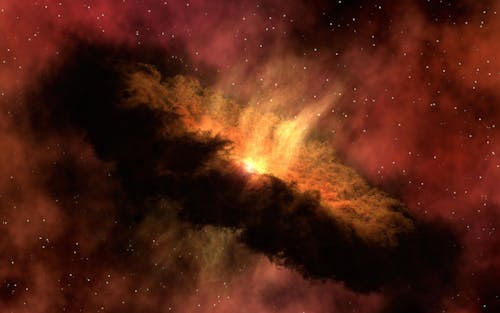 grátis Ilustração Da Galáxia Vermelha E Laranja Foto profissional