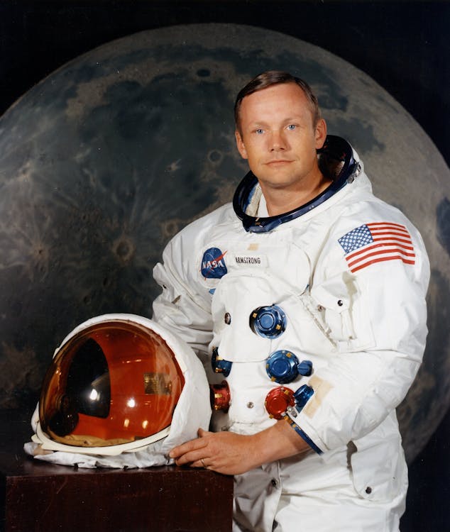 Free Man Wearing Astronaut Suit Stock Photo