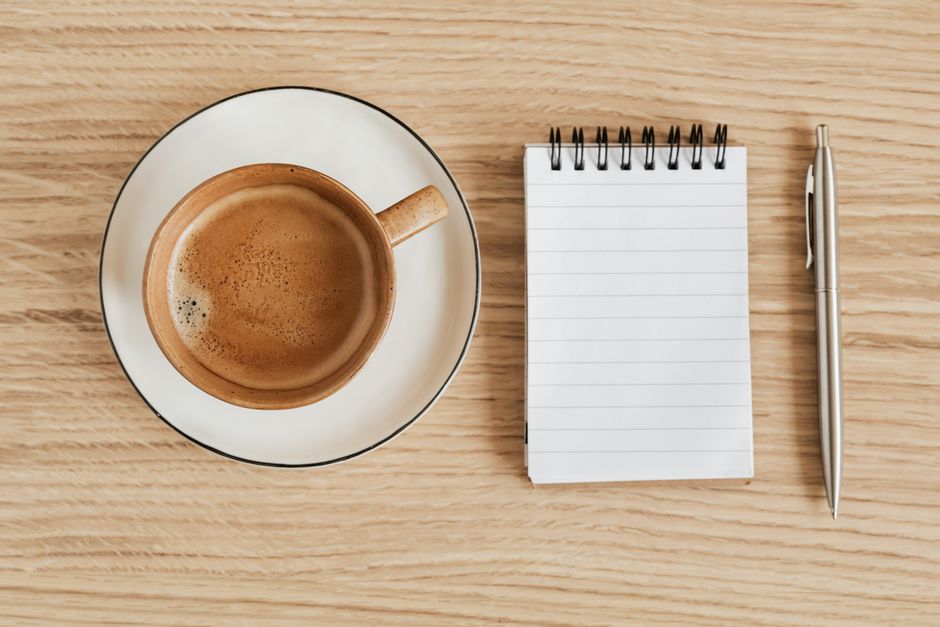 morning routine notebook lifestyle photo 2