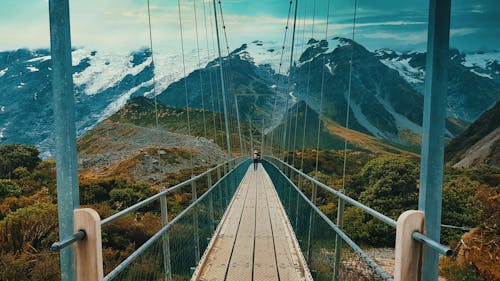 吊橋, 山, 旅遊慾 的 免費圖庫相片