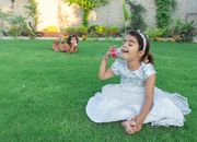 Girl playing with her Friend