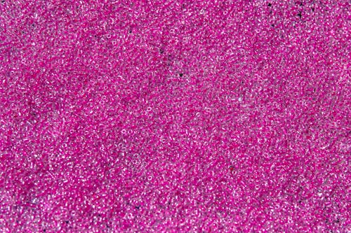 Pink Beads in Close Up Shot