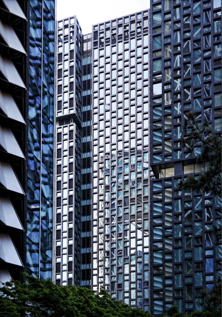 An Office Building With Glass Windows