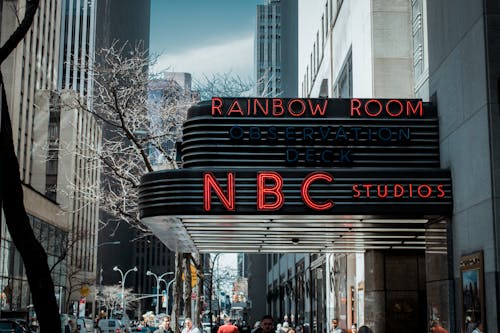 Free NBC Studios Shop on City Street, New York City, New York, USA Stock Photo