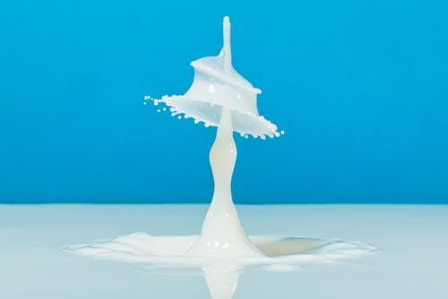 Freeze Frame of a Milk Splash
