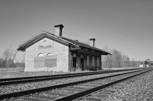 Free stock photo of abandoned, old building, railway