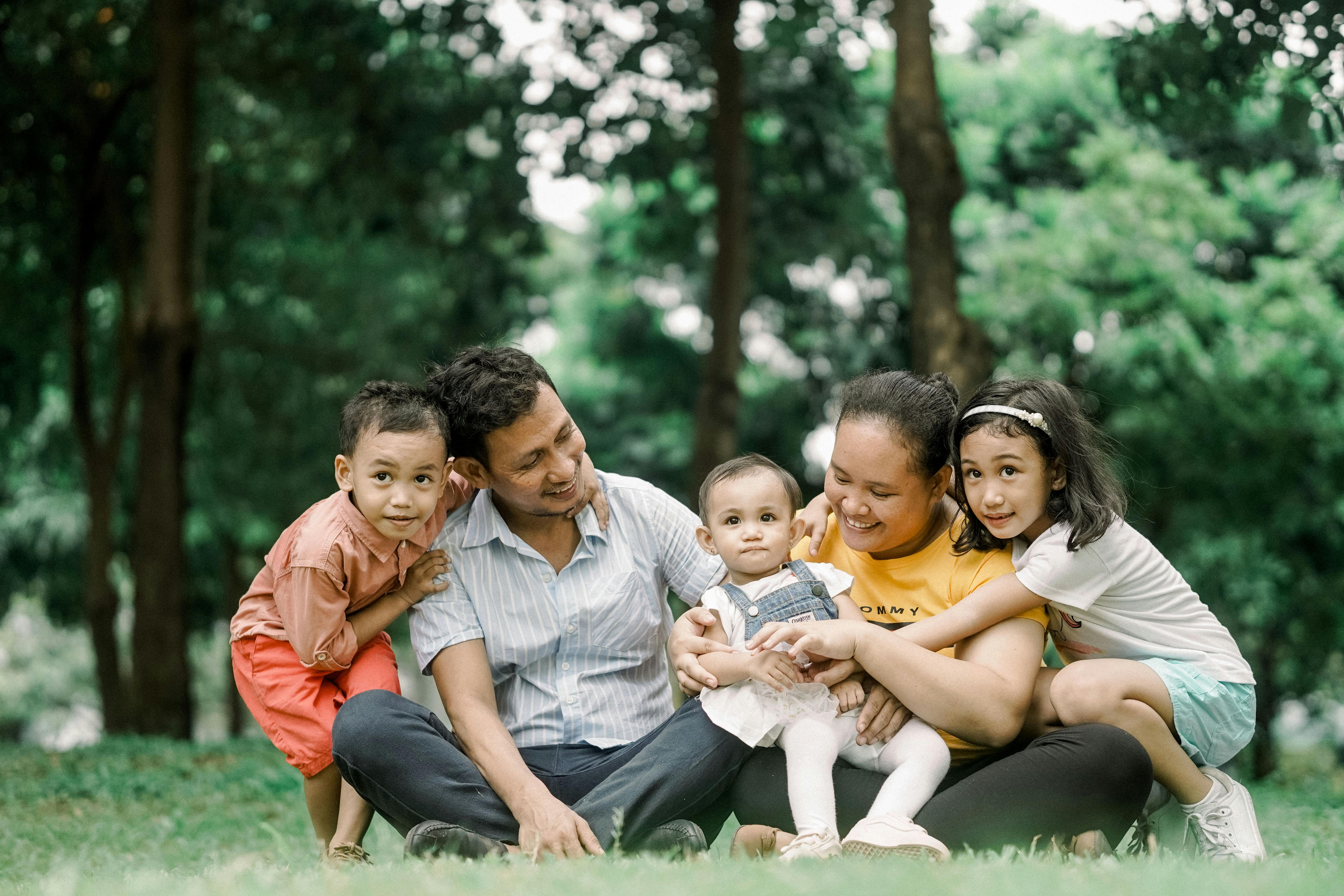 Family Hiking On Summer Vacation In Mountains Stock Photo - Download Image  Now - Hiking, Child, Friendship - iStock