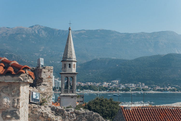 Church Tower Overlooking Bay