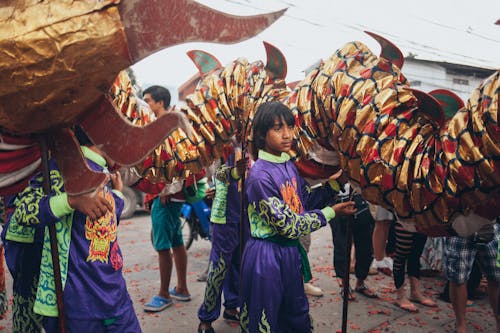 People on Chinese New Year Parade