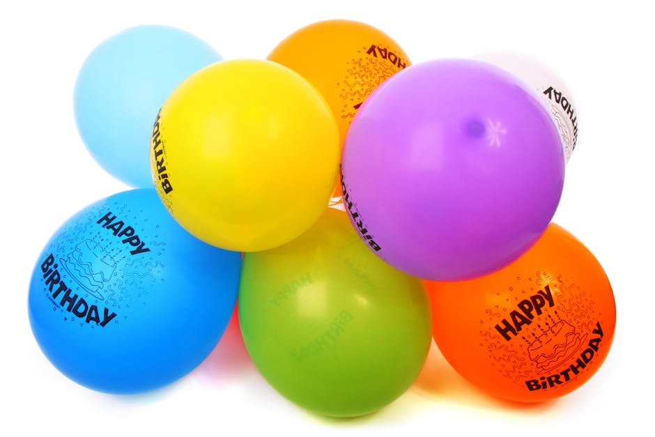 air, balloons, birthday