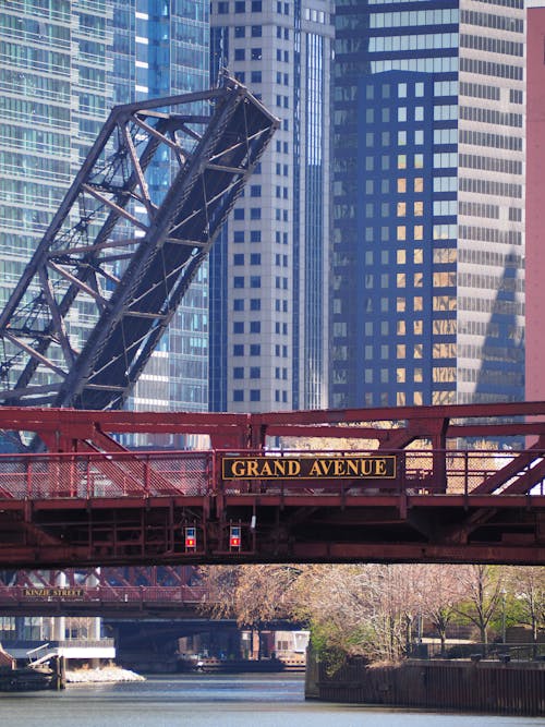 Free stock photo of bridge, chicago, chicago river Stock Photo