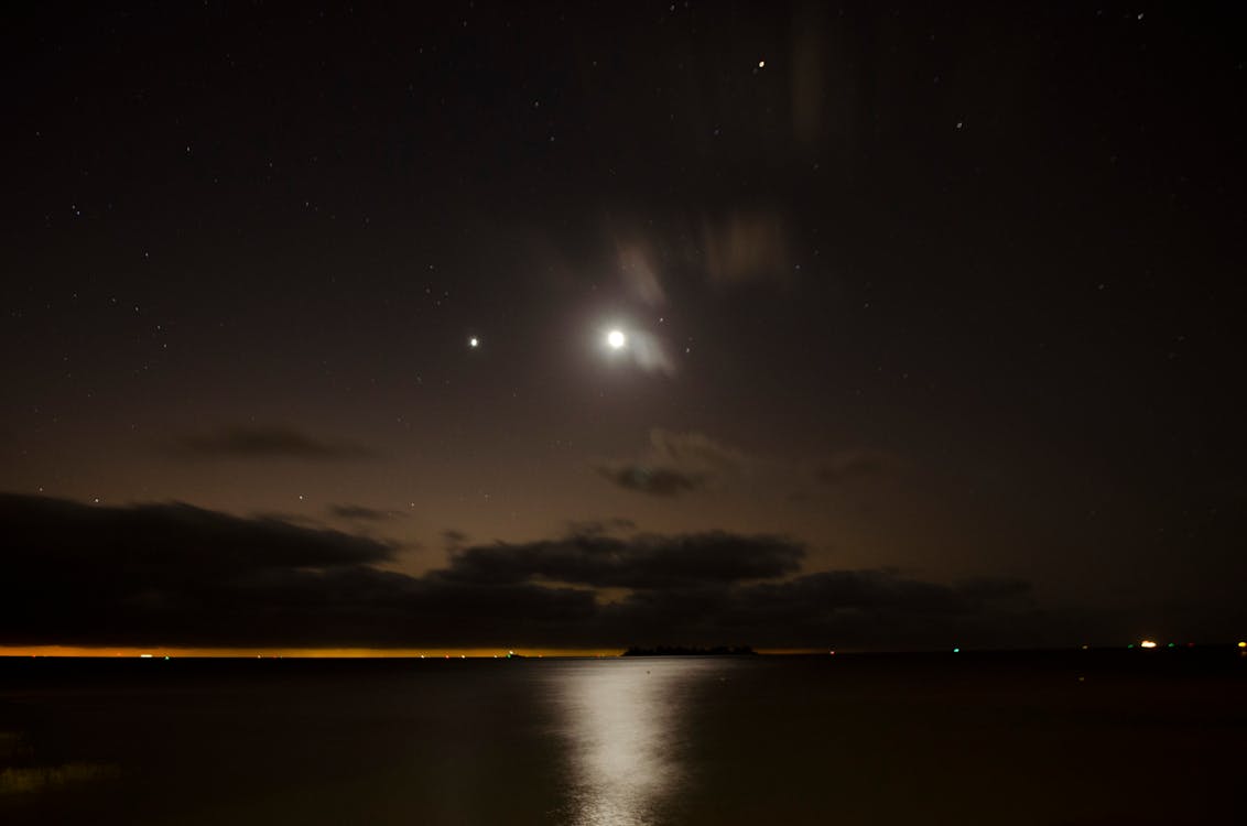 Free stock photo of dark, moon, night