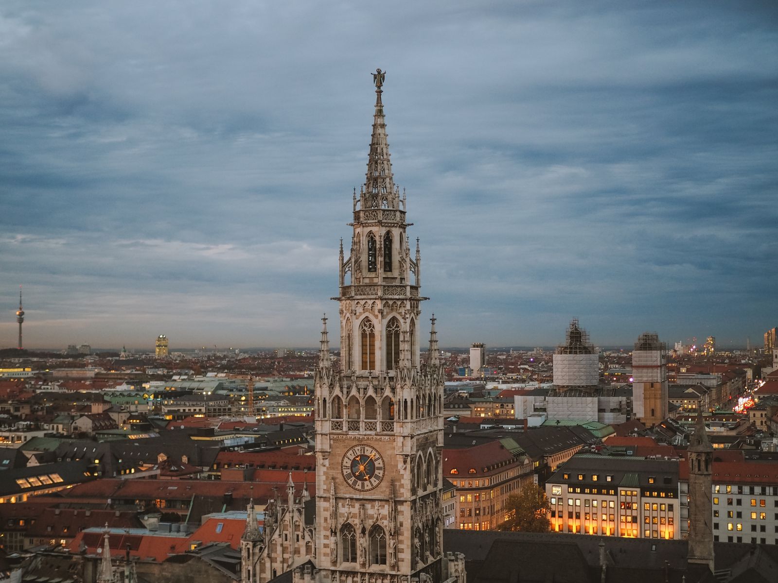 Historic Marienplatz and Munich city centre