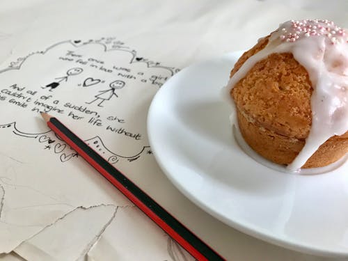 Free stock photo of cupcake, doodle, drawing