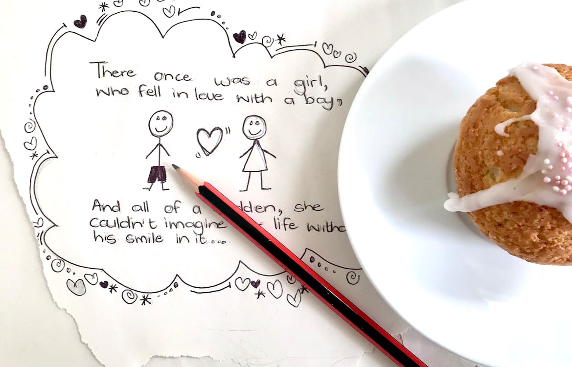 Free stock photo of cupcake, doodle, drawing