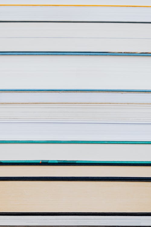 Free Close-Up Photo of Stack of Books Stock Photo