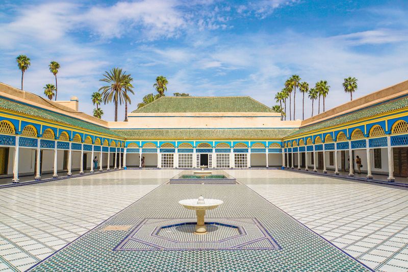 Bahia Palace interior tiles Marrakech