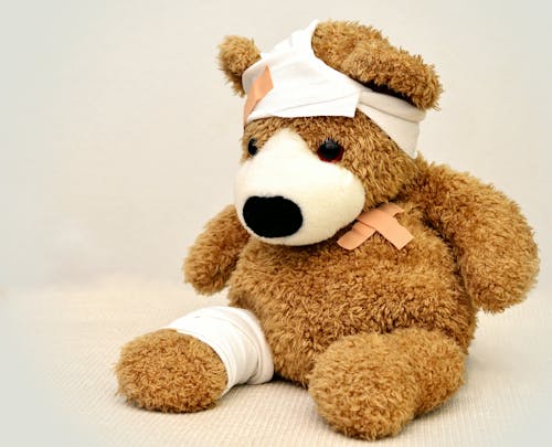 Free Brown and White Bear Plush Toy Stock Photo