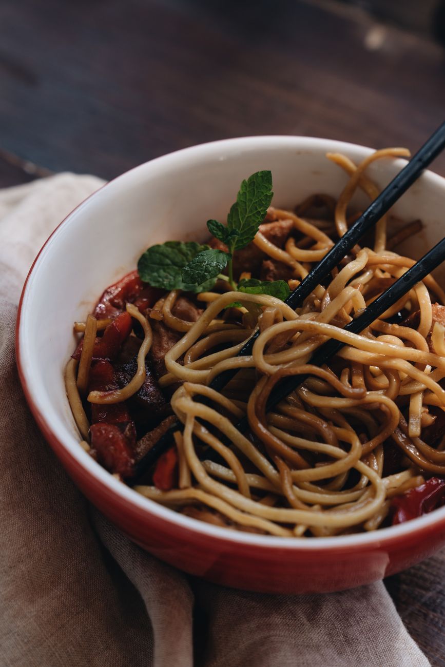 Quick Peanut Stir-fry with Herb Crunch