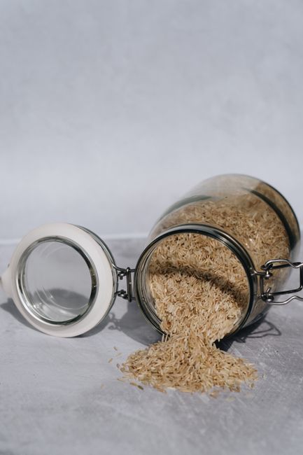 rice container sunlight