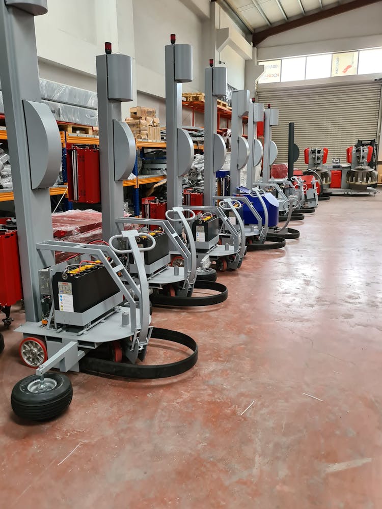 Exercise Equipment In Empty Gym