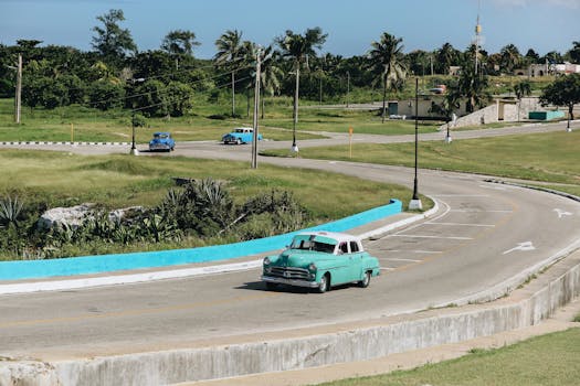 Convertible Cars on Raceway