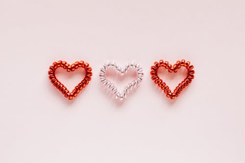 Free Set of hearts for San Valentines Day Stock Photo