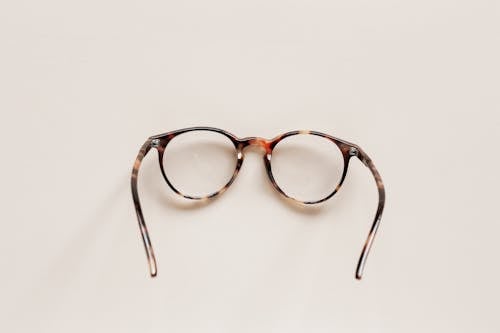 Free Stylish round eyeglasses with optical lenses Stock Photo